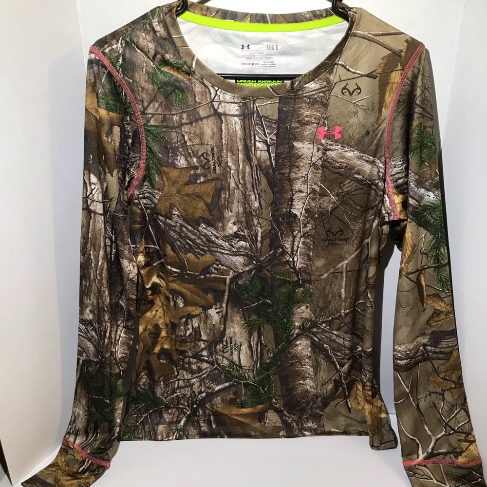 Under Armour Heat Gear Camo Real Tree Shirt NWT